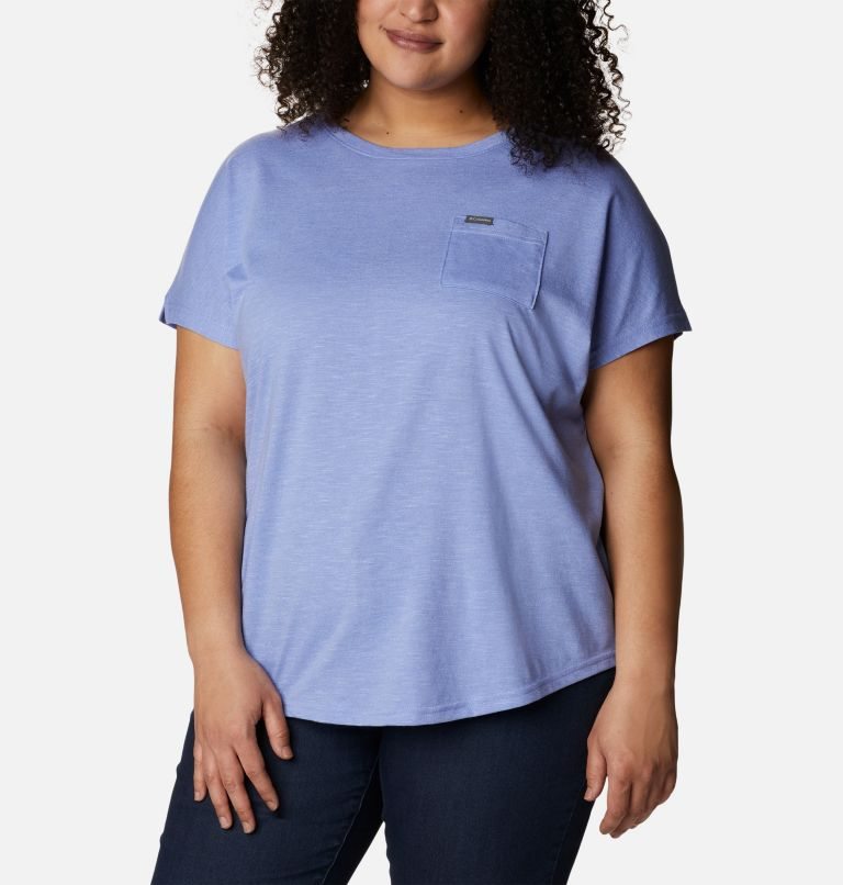 Women's Columbia Cades Cape T Shirts Lavender | Plus Size CA-GC41L
